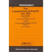 Professional's The Commissions of Inquiry Act, 1952 Bare Act